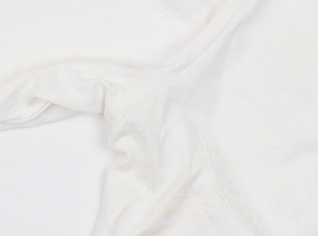 Additional view of Lee Cooper Men's White Long Sleeve Crew Neck Cotton Top M