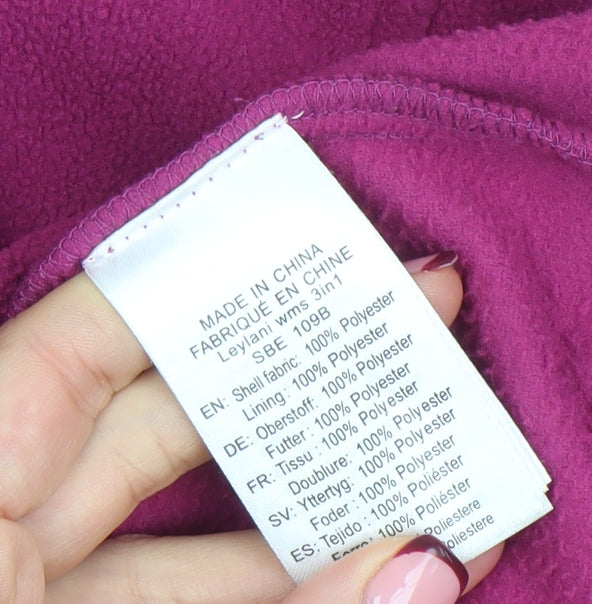 McKINLEY Women’s Pink Fleece 3-in-1 Zip Jacket Size 10