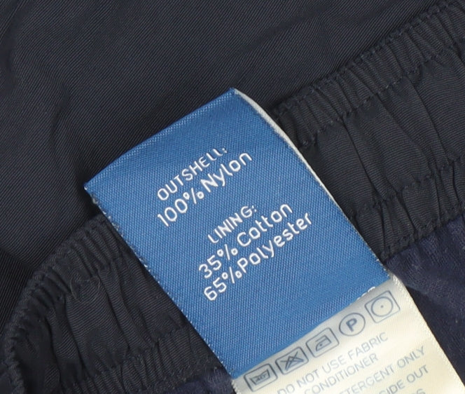 Virginian Sportswear Mens Blue Nylon Track Pants Size S Regular Fit