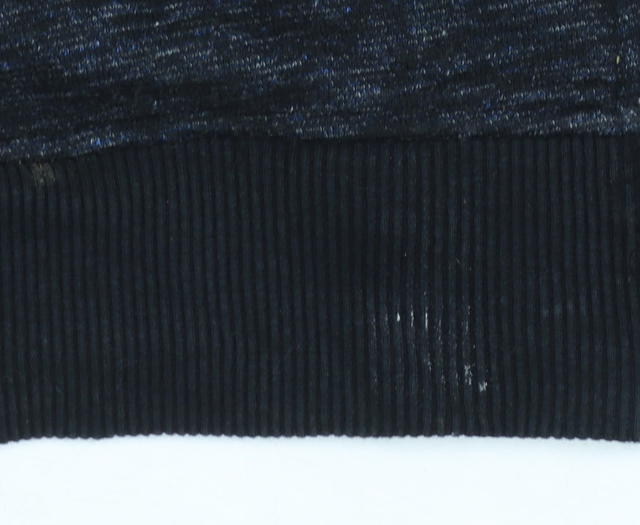 Religion Men's Black Full Zip Hoodie Size M Cotton Blend