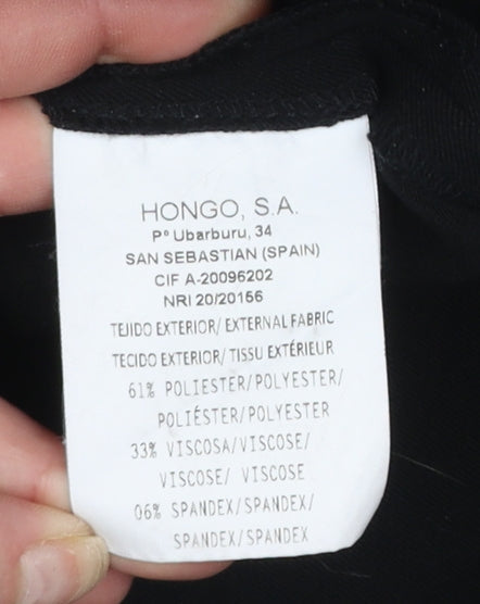 Hongo Women's Black Size 12 Dress Pants with Pockets