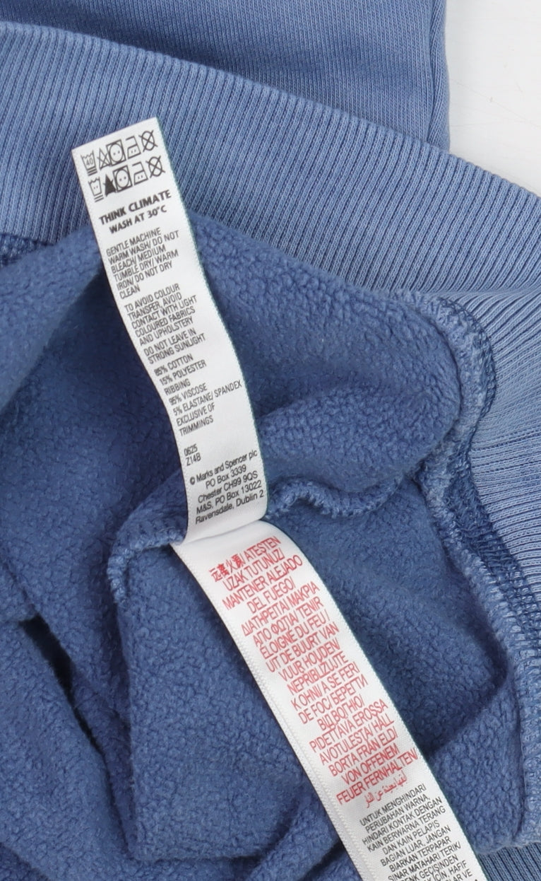 Marks & Spencer Men’s Blue NYC Crew Neck Pullover Sweatshirt Size S