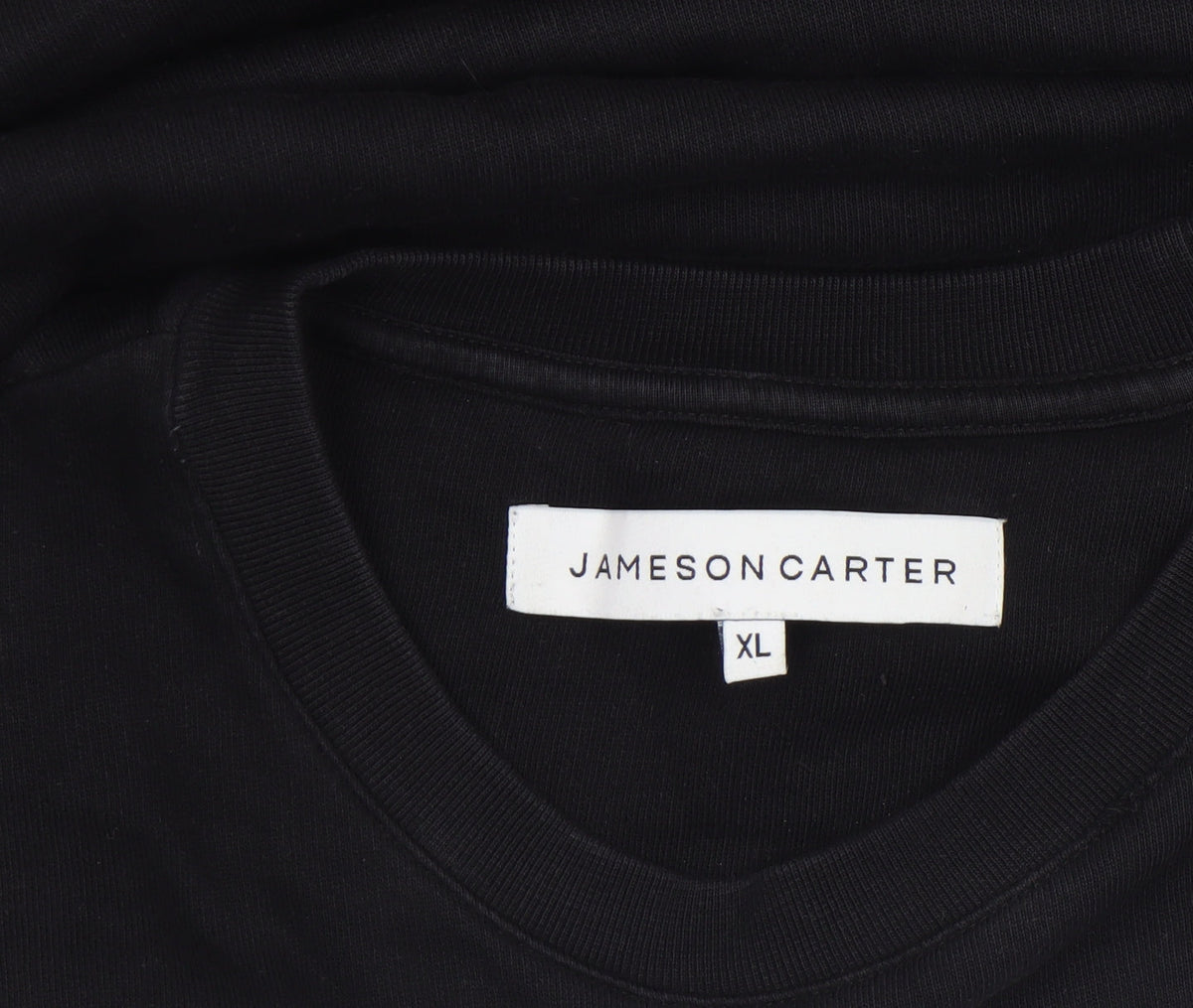 Jameson Carter Men's Black XL Crew Neck Pullover Sweatshirt