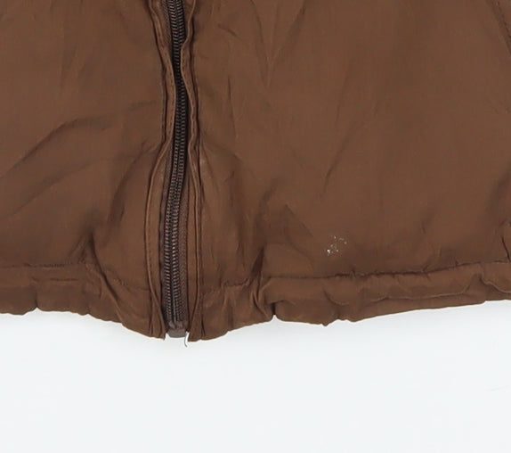Paco Sport Men's Brown L Full Zip Lined Basic Jacket