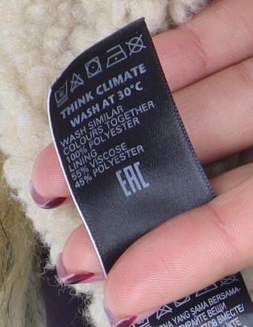 Marks and Spencer Womens Purple Faux Fur Hooded Parka Coat Size 8