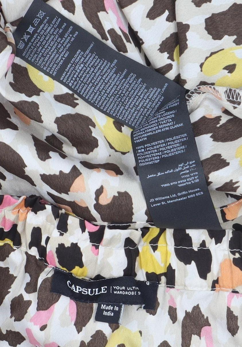 Capsule Women’s Multicoloured Leopard Off Shoulder Blouse Size 18