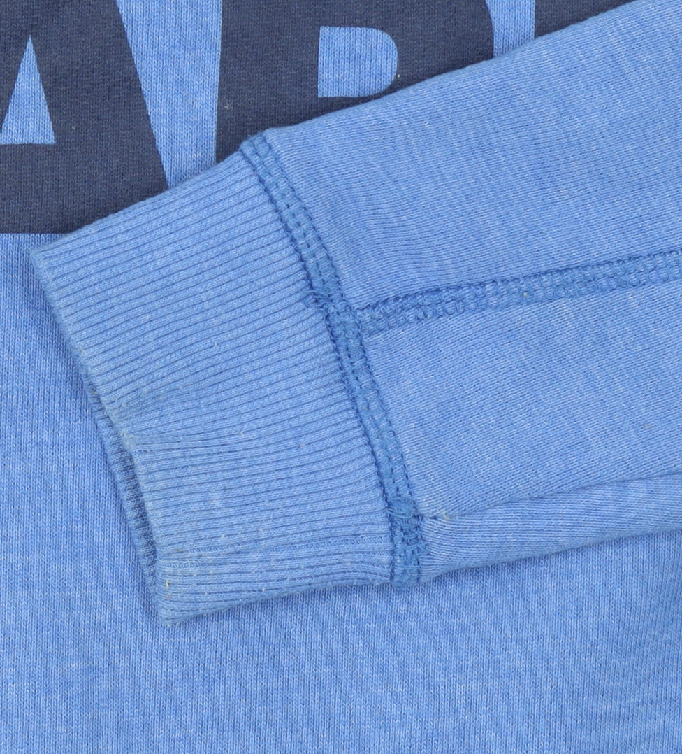 Ivy Park Women's Blue Cotton Blend Pullover Sweatshirt Size S