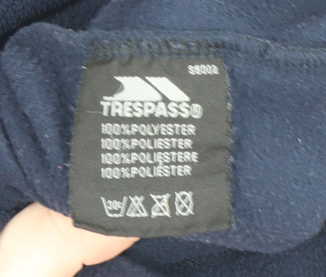 Trespass Men's Blue Fleece Pullover Sweatshirt XL High Neck