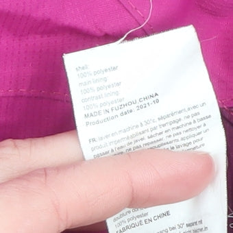 Mountain Warehouse Teens Pink Waterproof Hooded Rain Jacket 11-12 YRS