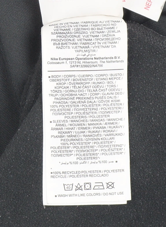Nike Boys Black Dri-FIT XS 1/4 Zip Pullover Sweatshirt