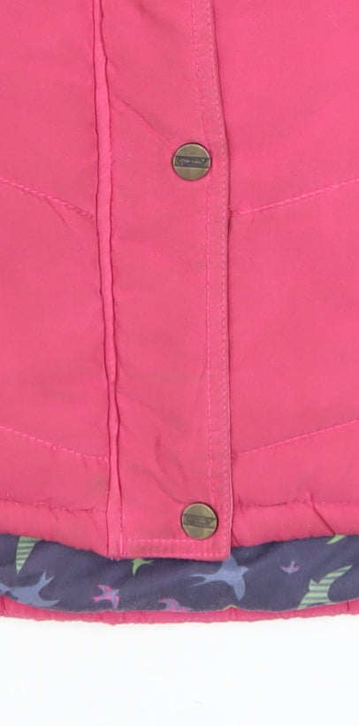 Marks and Spencer Per Una Pink Padded Women's Waistcoat Size 10