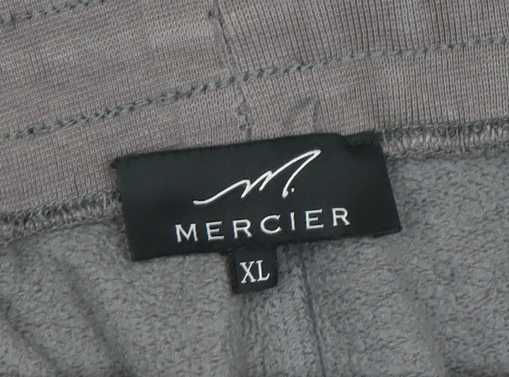 Mercier Men's Grey XL Jogger Sweatpants with Patches