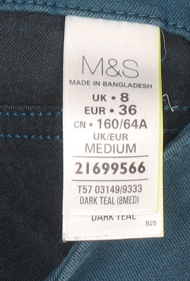 Marks & Spencer Women’s Blue Jeggings Size 8 Slim Fit Stretch Denim