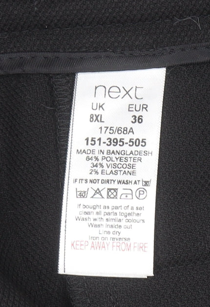 Next Men’s Black 8XL Classic Fit Dress Trousers Smart Workwear