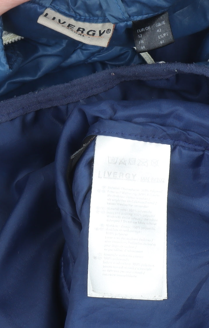 Livergy Men's Blue Padded Lightweight Bodywarmer Gilet Size 42 Regular