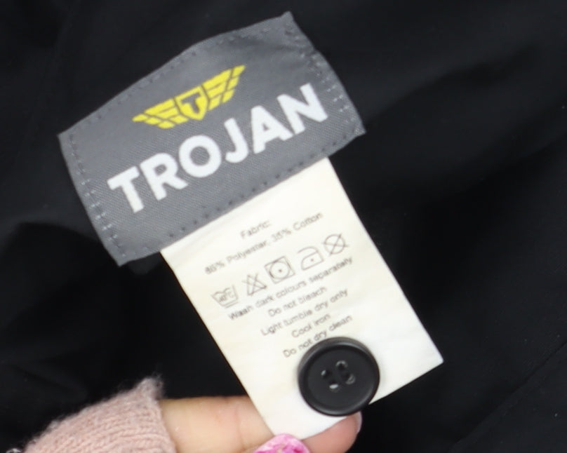 Trojan Men’s Black Cargo Work Trousers 34W 29L Polyester Cotton