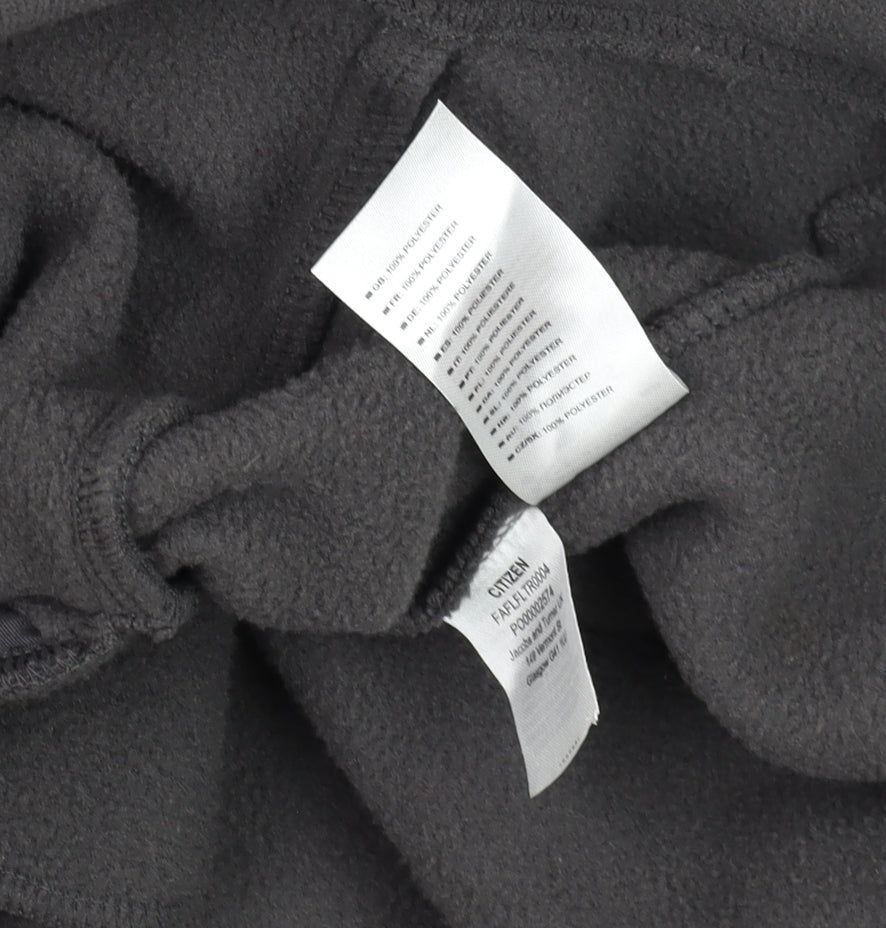 Trespass Unisex Black Fleece Soft Shell Hooded Jacket L
