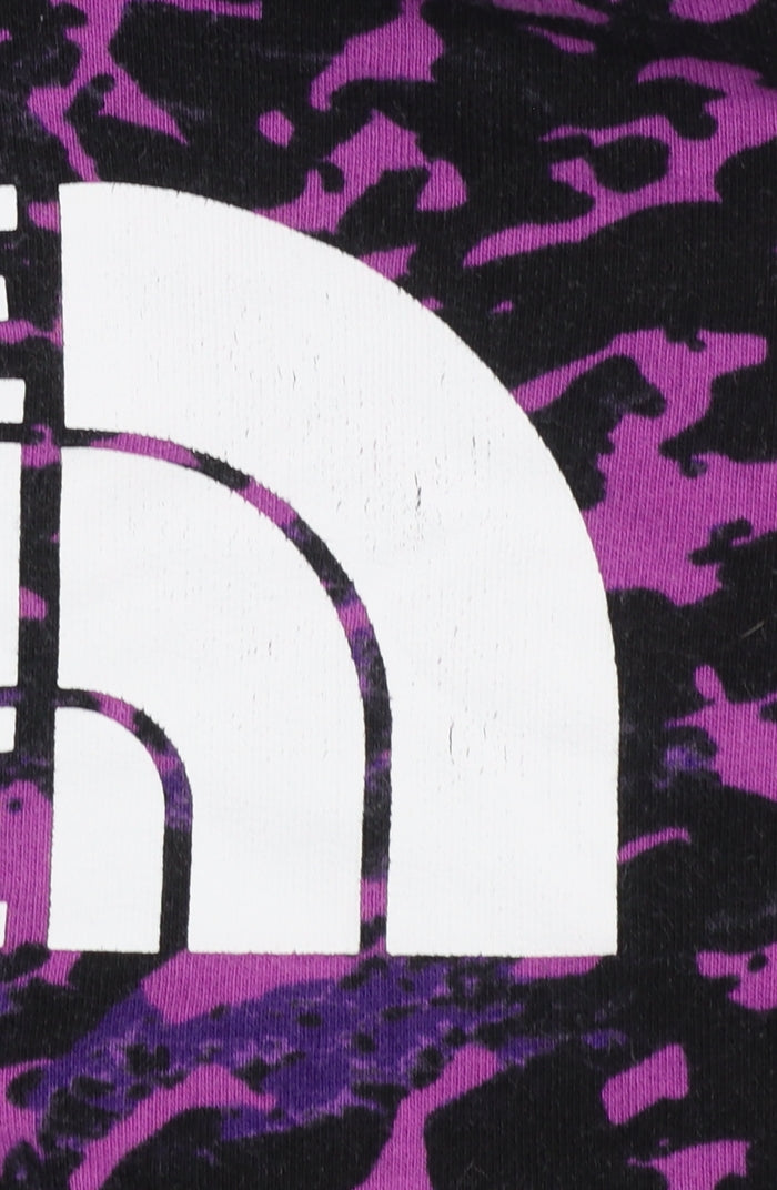 The North Face Girls Purple Camouflage Pullover Hoodie L Youth
