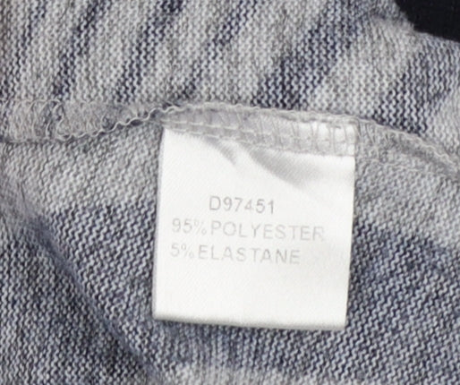 Stella Morgan Women’s Black Grey Geometric Shift Dress Size 8