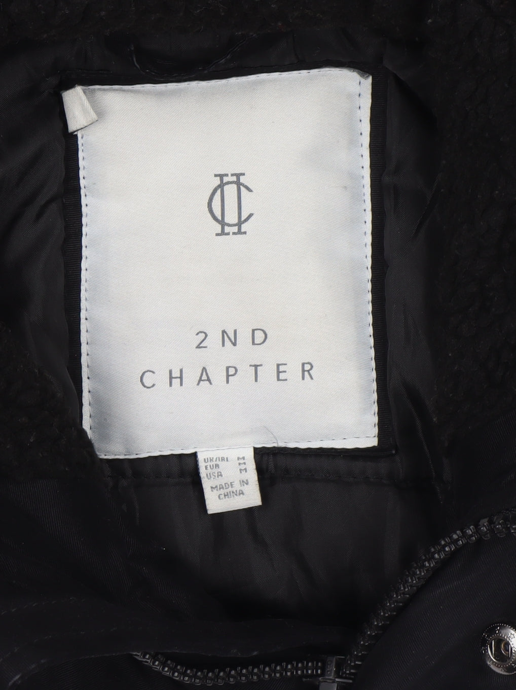 2nd Chapter Men's Black M Hooded Parka Jacket Lined Winter Coat