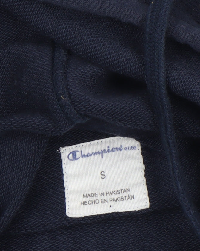 Champion Men's Blue Pullover Hoodie Size S Embroidered Logo Sweatshirt