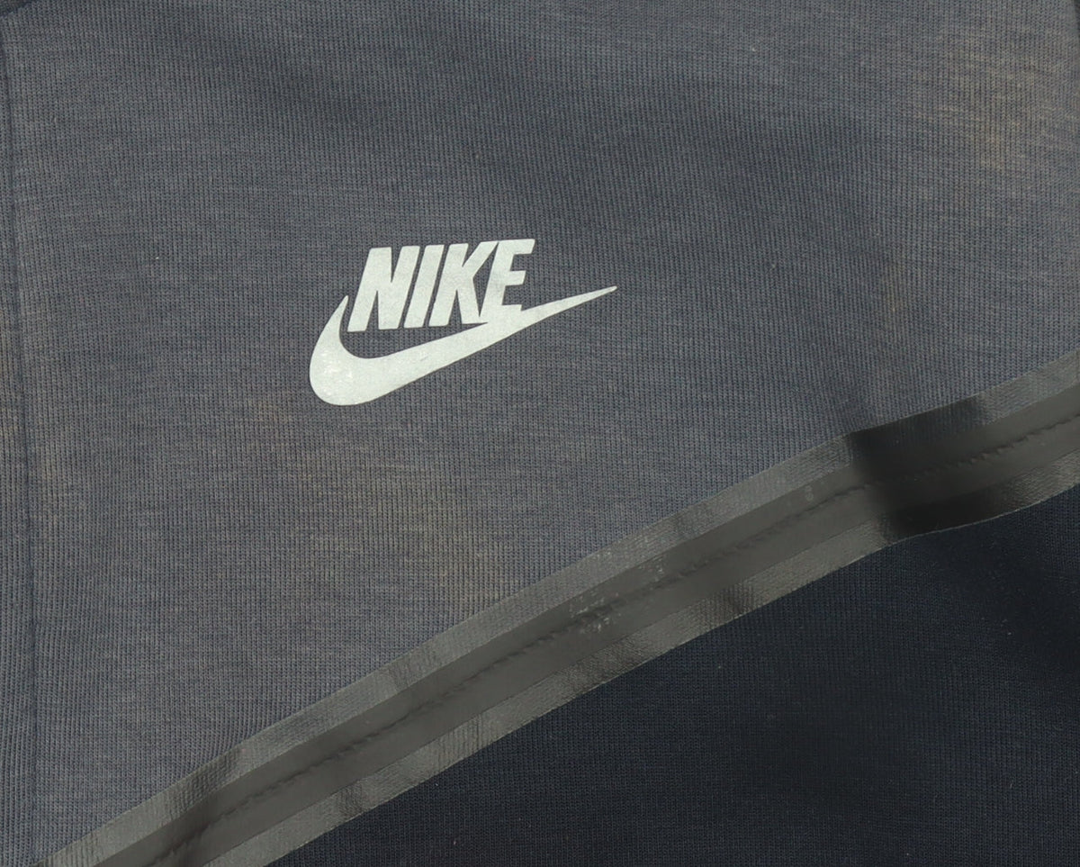 Nike Men Blue Full Zip Hoodie Size M Logo Sportswear