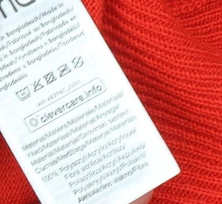 Esmara Men Red Christmas Knit Jumper Snowman Pattern Size M