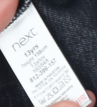 Next Boys Grey Full Zip Hoodie 13 Years Regular Fit Fleece Jacket
