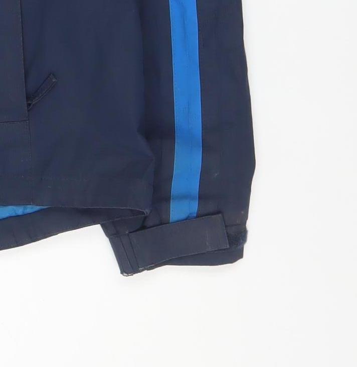 Mountain Warehouse Boys Blue Waterproof Hooded Rain Coat Jacket 13 Years