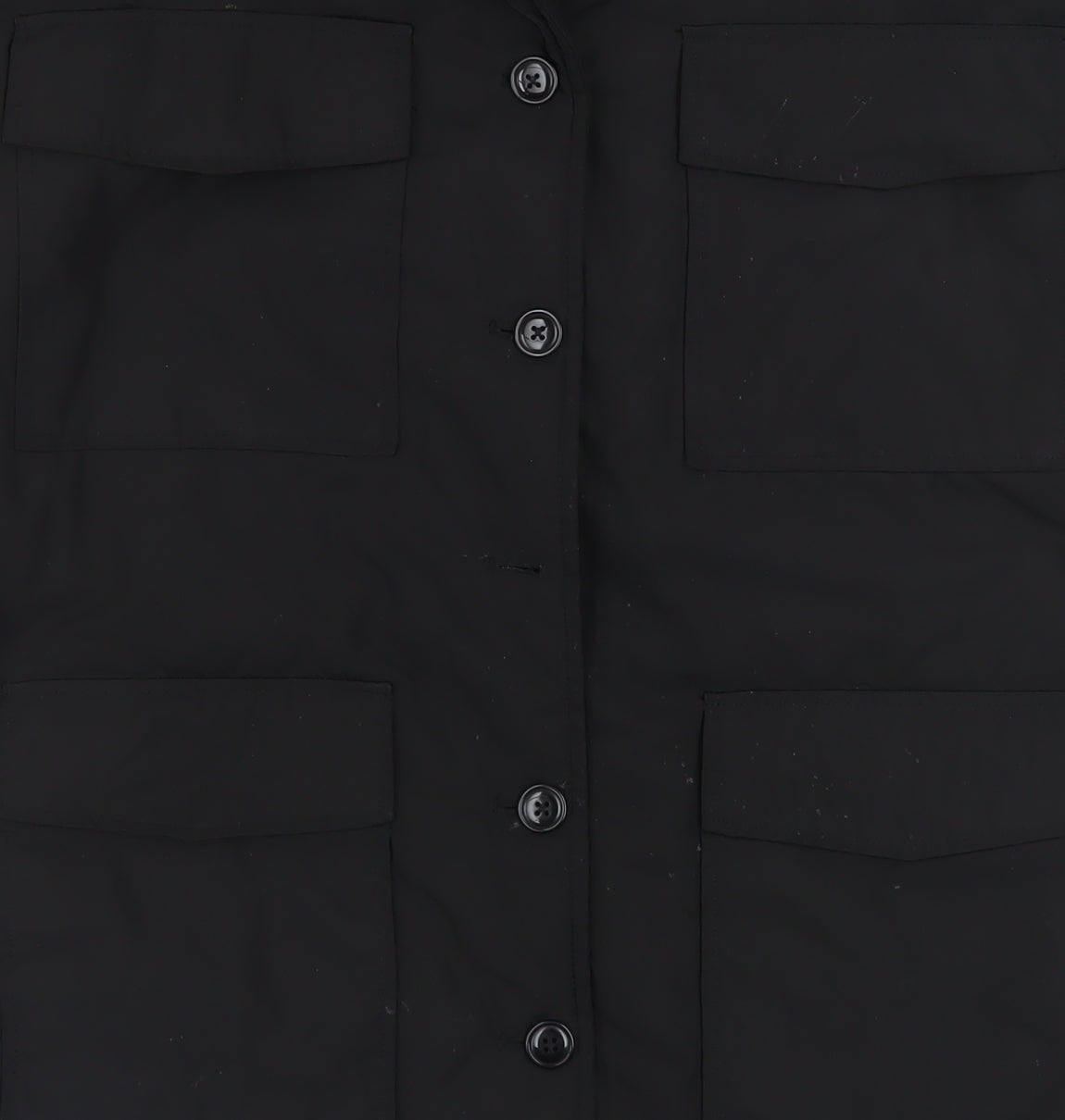 Collusion Women's Black Button Jacket Size 4 Polyester Lined Casual