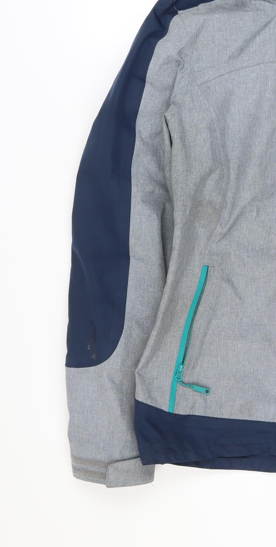 Mountain Warehouse Womens Grey 3-in-1 Waterproof Hooded Jacket UK 8