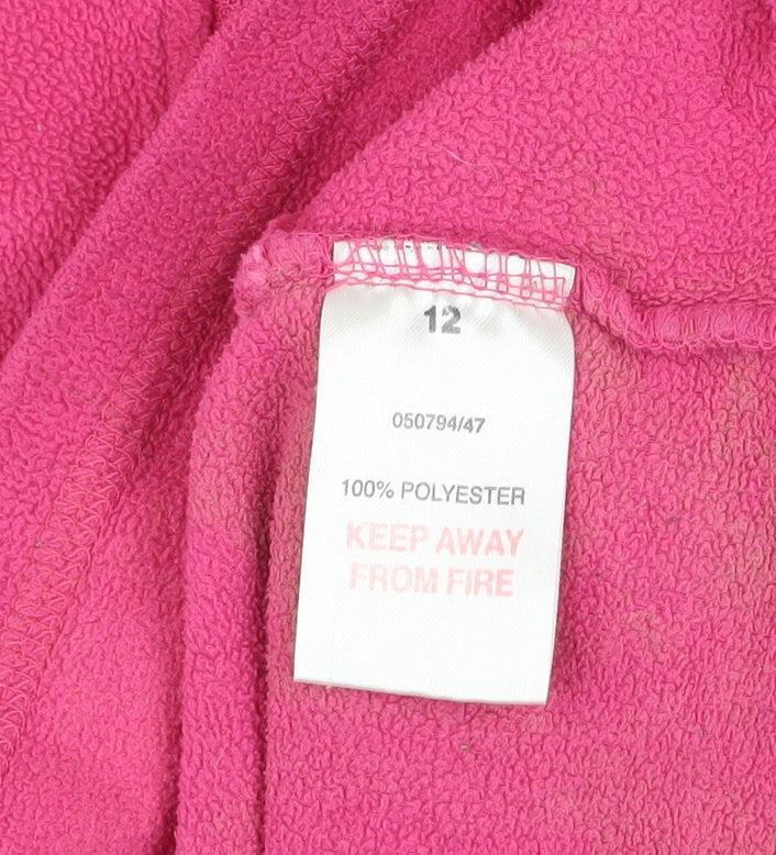 Peter Storm Womens Pink 1/2 Zip Fleece Sweatshirt Size 12