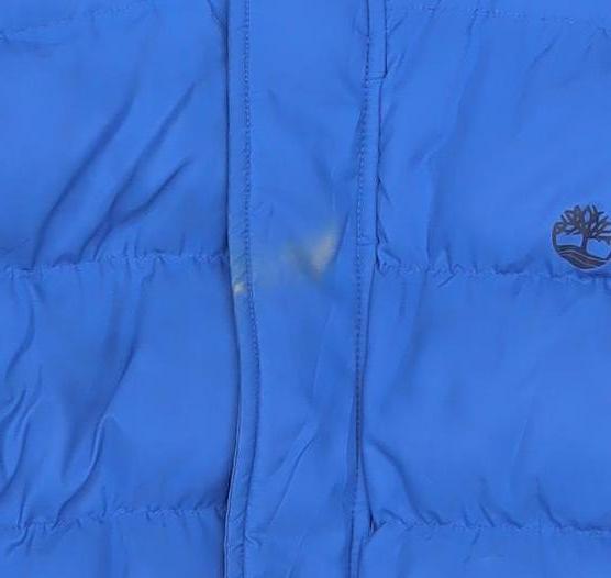 Timberland Boys Blue Hooded Puffer Jacket 14 Years Winter Coat