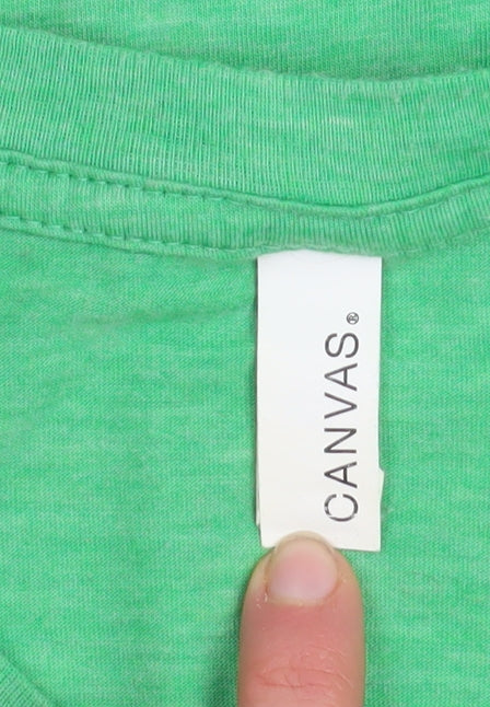 Canvas Men's Green Ireland Workday Graphic T-Shirt Size M