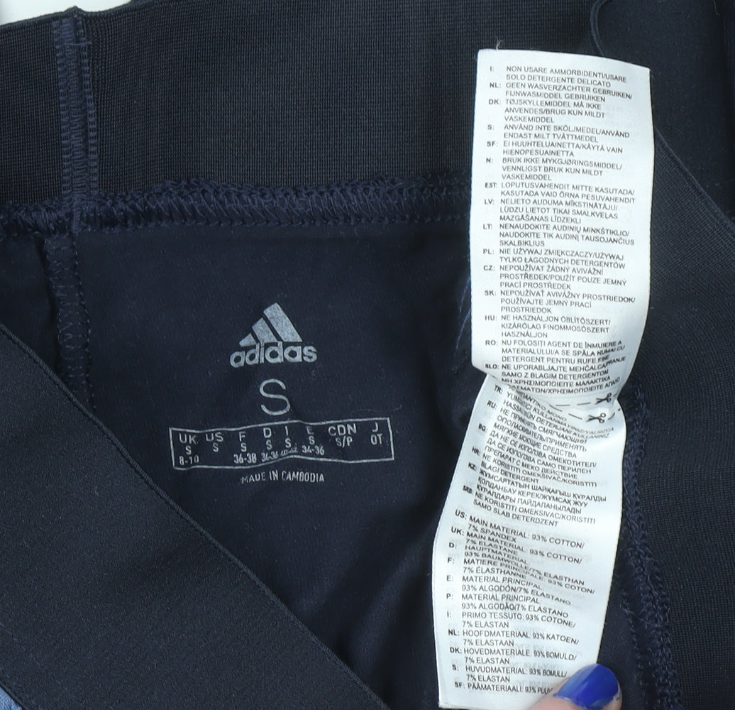 Adidas Womens Black Small Slim Fit Jogger Leggings Activewear Pants