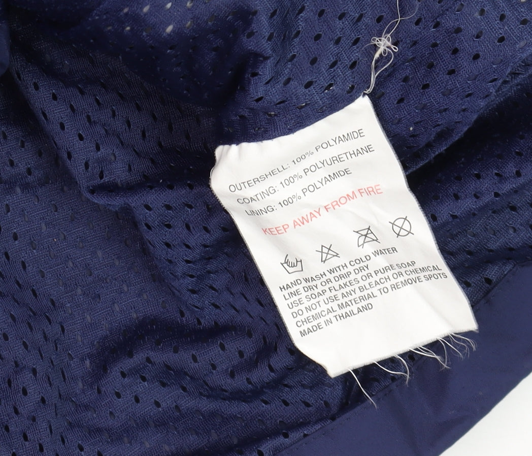 Fortress by Castle Men's Blue XS Waterproof Hooded Rain Jacket