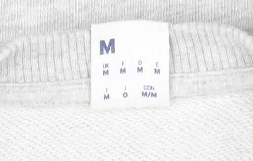 Reebok Men’s Grey Cotton Crew Neck Sweatshirt M
