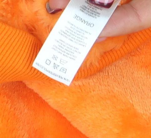 Savida Women’s Orange Llama Embellished Pullover Sweatshirt Size 12