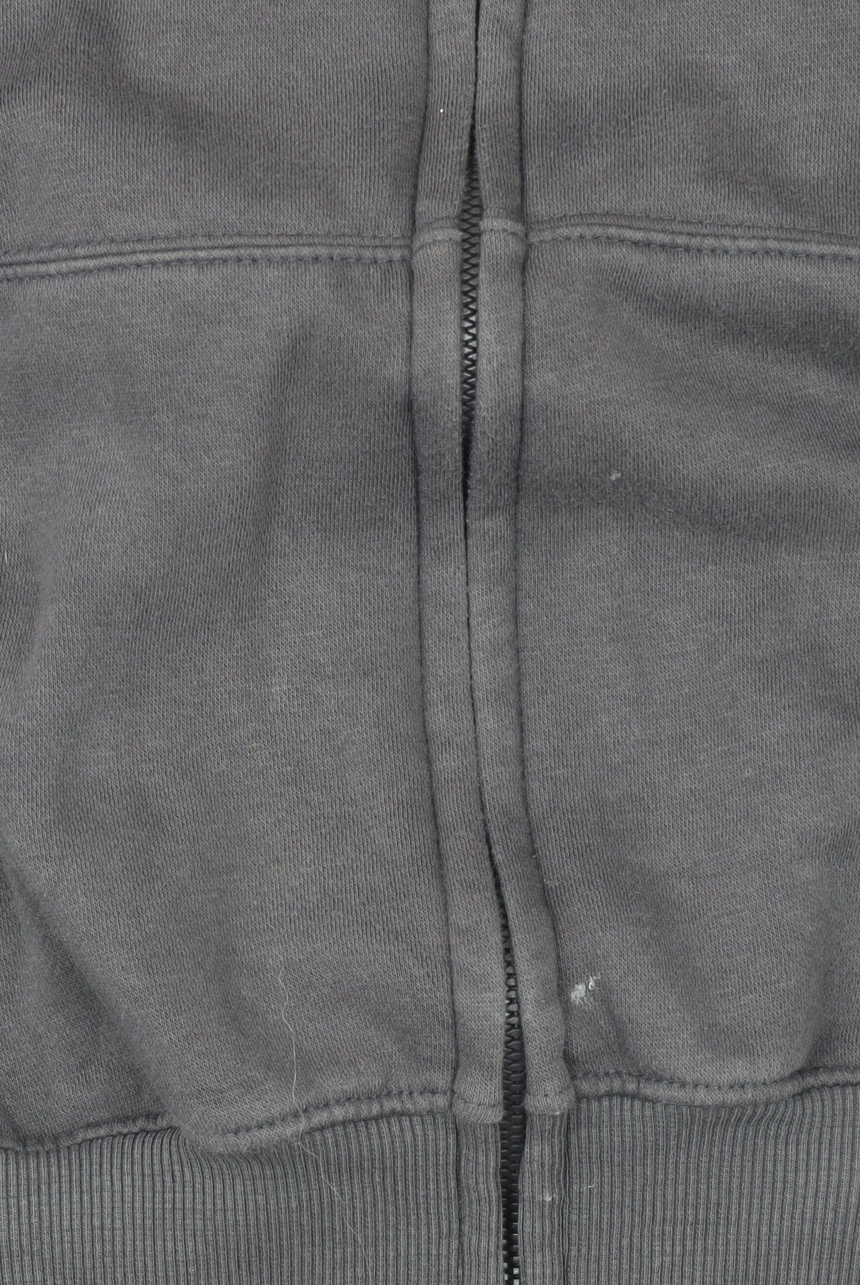 Rising Women Grey Full Zip Sweatshirt M/L Cotton Blend Casual