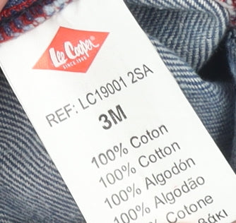 Lee Cooper Unisex Baby Red Striped Long Sleeve T-Shirt 3-6 Months Cotton