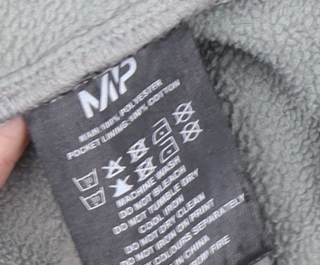 Myprotein Women's Grey Fleece Pullover Hoodie Size M Relaxed Fit