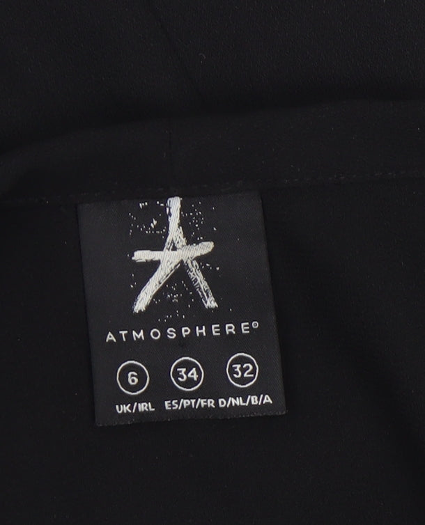 Atmosphere Women's Black Size 6 Shawl Collar Blazer Jacket