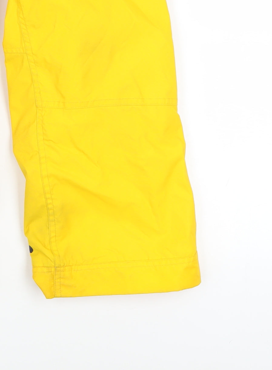 Wed'ze Boys Yellow Waterproof Ski Snow Pants 6 Years Winter Trousers