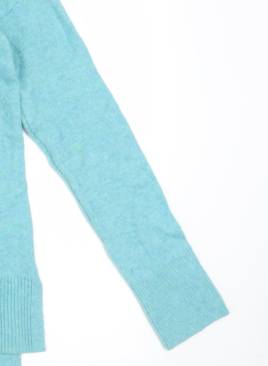 Gap Women’s Blue Crew Neck Wool Blend Knit Jumper Size M