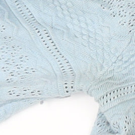 Warehouse Women's Blue Crew Neck Knit Jumper Size 8