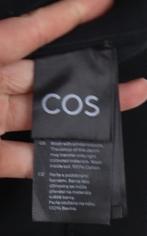 COS Women Black Low Rise Relaxed Flared Jeans Size 31