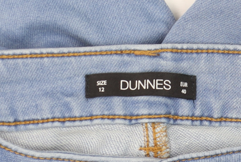 Dunnes Women Blue Size 12 Straight Leg Stretch Denim Jeans