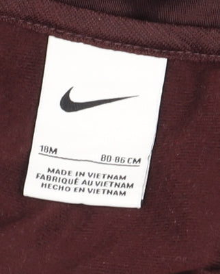 Nike Unisex Baby Grey Track Jacket 18 Months Colourblock Zip-Up