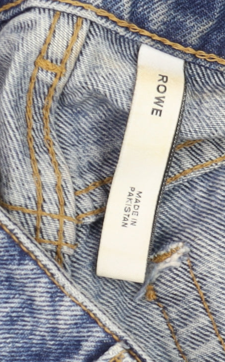 Weekday Womens Blue 26/32 Straight High Rise Denim Jeans