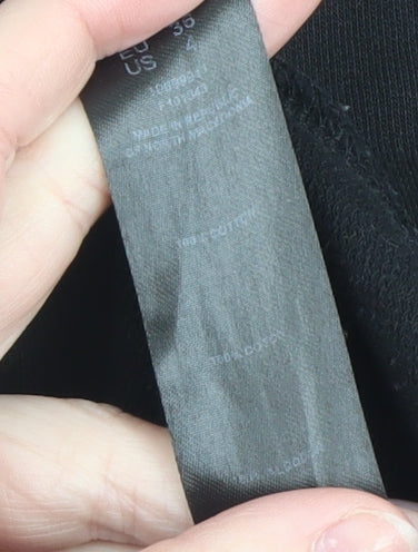 ASOS Design Women Black Size 8 Petite Crew Neck Pullover Sweatshirt